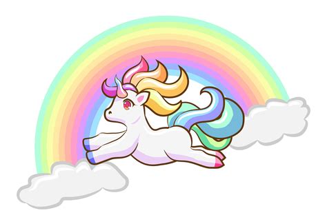 Unicorn Rainbow Illustration 6 Graphic by bejosaklawasestudio · Creative Fabrica