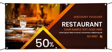 Shop Restaurant Banners | BannerBuzz Australia