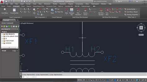 Basic Electrical Circuit Diagram In Autocad