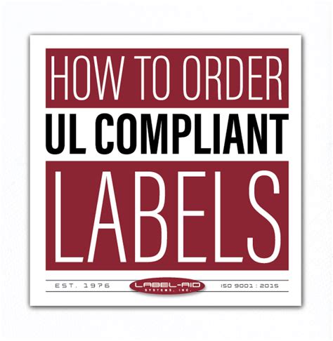 UL Label Requirements & Certification Guide | Label-Aid Systems, Inc.