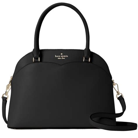 Kate Spade Payton Medium Dome Satchel Bag in Black – PinkOrchard.com