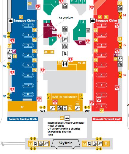 Atlanta Hartsfield Jackson Airport Map - Fayre Jenilee