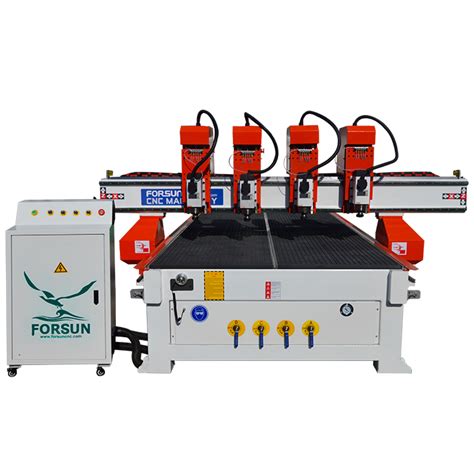 CNC Router Machine with 4 Independent Spindle Heads - FORSUN