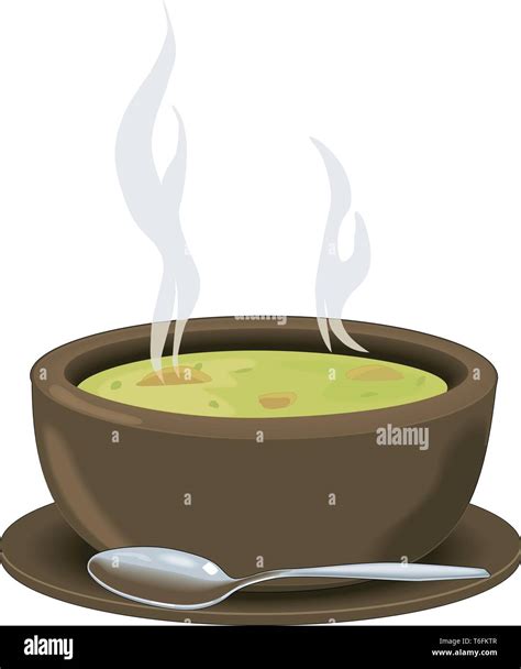 Bowl of Soup Vector Illustration Stock Vector Image & Art - Alamy