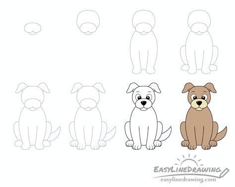 Dog Drawing Images Step By Step