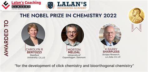 "It Just Says Click" -Nobel Prize In Chemistry 2022 For Development Of Click Chemistry - Lalans ...