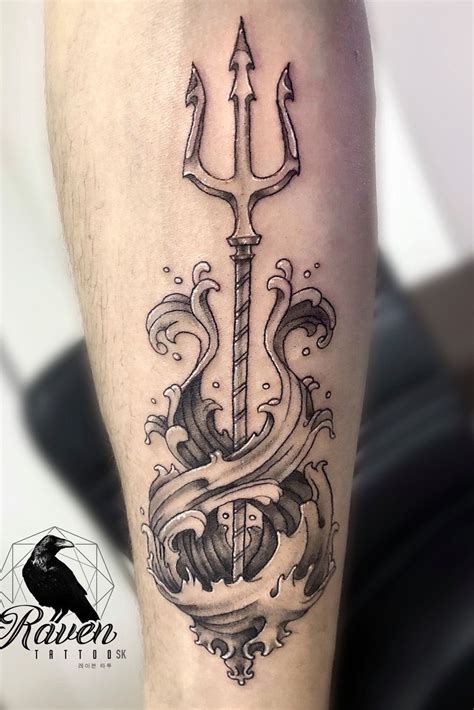 beautiful Poseidon trident tattoo | Apr 22nd 2020 | 1355075 | Trident tattoo, Greek tattoos ...