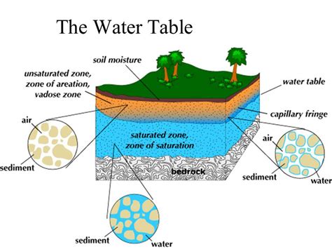 Water Table Diagram