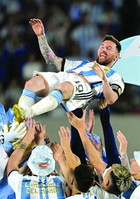 Messi goal tops off Argentina’s homecoming celebration - Gulf Times