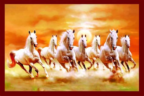 7 Horses Painting Vastu - 1280x720 Wallpaper - teahub.io