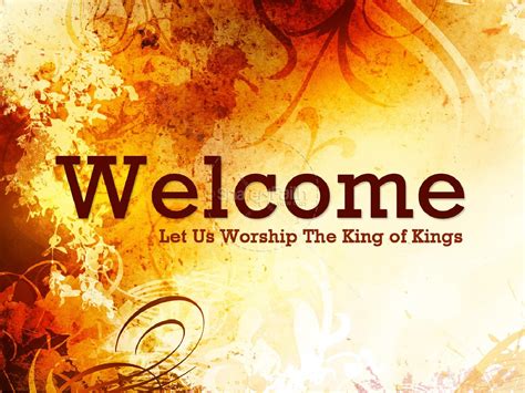 Welcome To Church Powerpoint Background