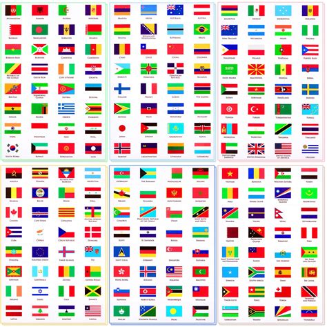 List Of Country Flags