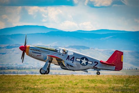 Photograph of Rare Restored Tuskegee Airmen P-51C Mustang at Colorado Airshow