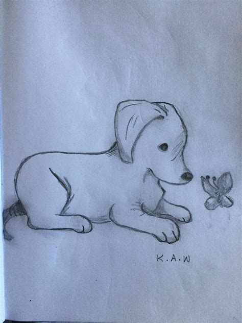 Dog sketch drawing – Artofit