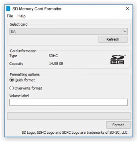 SD Memory Card Formatter - Download