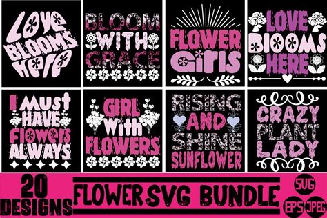 Flower SVG Bundle Bundle · Creative Fabrica