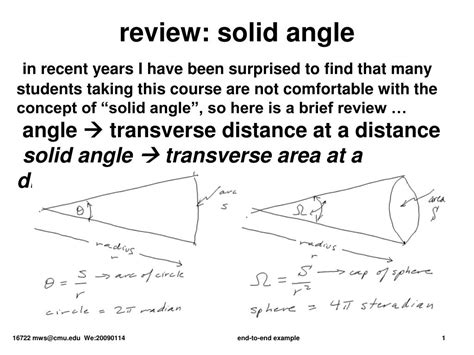 PPT - review: solid angle PowerPoint Presentation, free download - ID:6788602