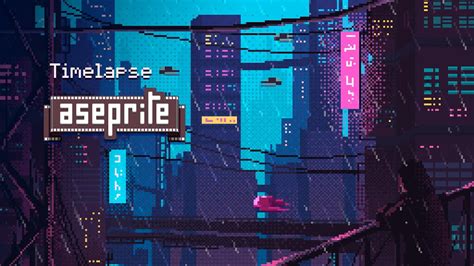 Cyberpunk City - Pixel Art Timelapse - YouTube