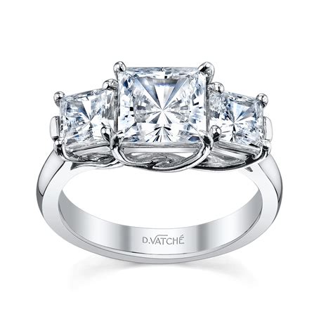 Vatche 3-Stone Princess Cut Engagement Ring | 300 - Seattle Diamonds