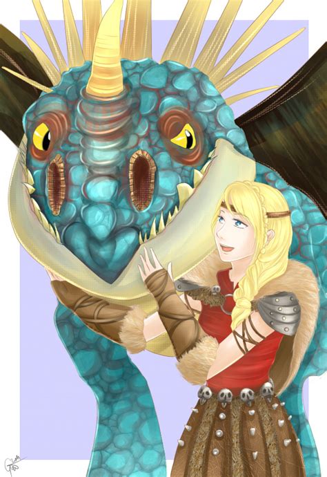 Astrid and Stormfly by blue-ann on DeviantArt