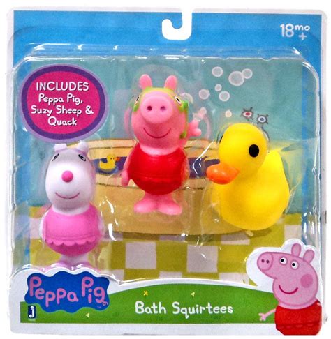 Peppa Pig Peppa Pig, Suzy Sheep Quack Bath Squirtees Jazwares - ToyWiz