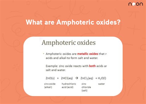 What are Amphoteric oxides? - Noon Academy