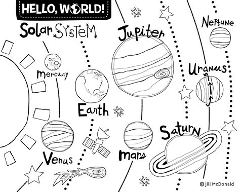 Printable Solar System Coloring Pages