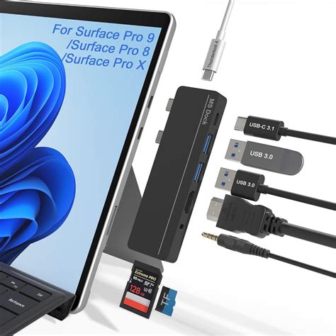 Amazon.com: Surface Pro 8 Docking Station, Surface Pro 8 Hub with 4K HDMI, 100W USB C ...