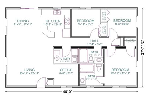 Open Concept Ranch Style Floor Plans - floorplans.click