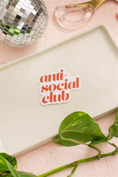 Anti-Social Club Sticker – The Print Pantry