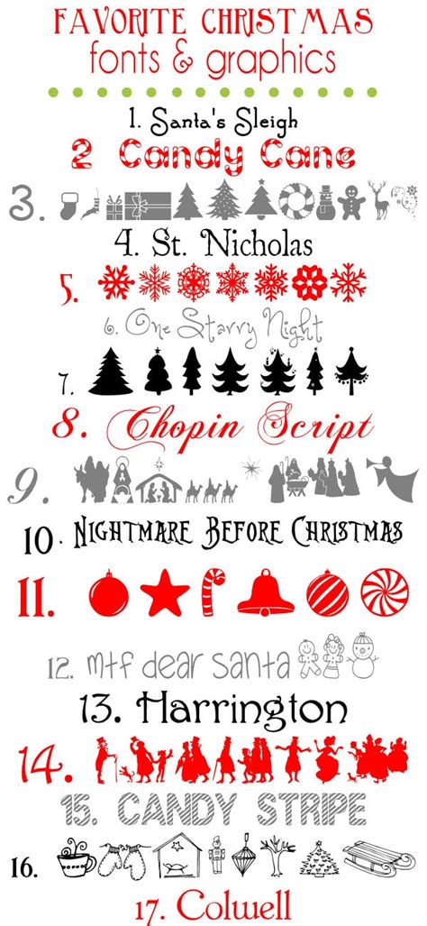 Favorite Christmas Fonts and Graphics – Let's DIY It All – With Kritsyn Merkley