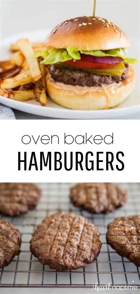 Oven baked hamburgers – Artofit