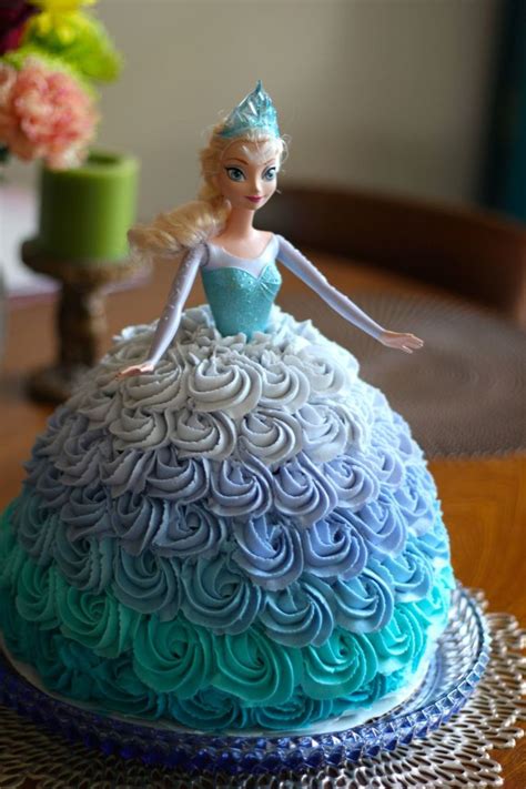 Elsa Doll Cake For A Frozen Themed Birthday Party - CakeCentral.com