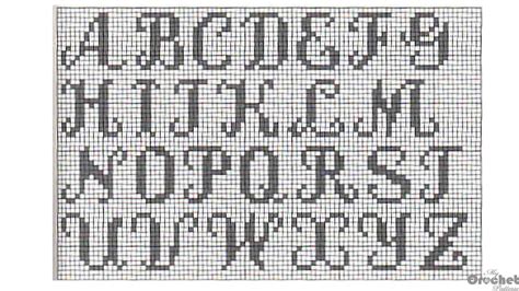 Filet crochet alphabet - MyCrochetPattern