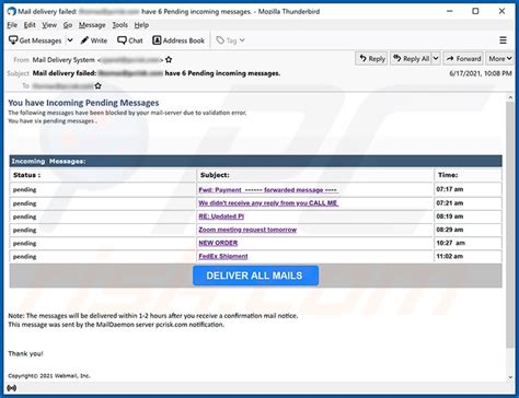 Important: You Have 19 Pending Incoming Email(s) Scam - Removal and recovery steps (updated)