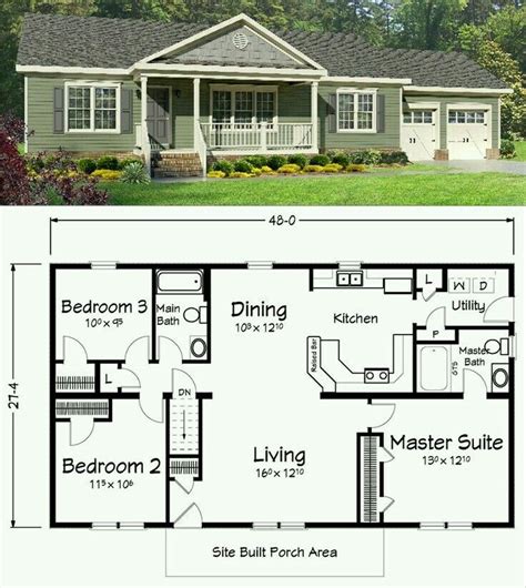 Plans For Ranch Style Homes - Small Modern Apartment