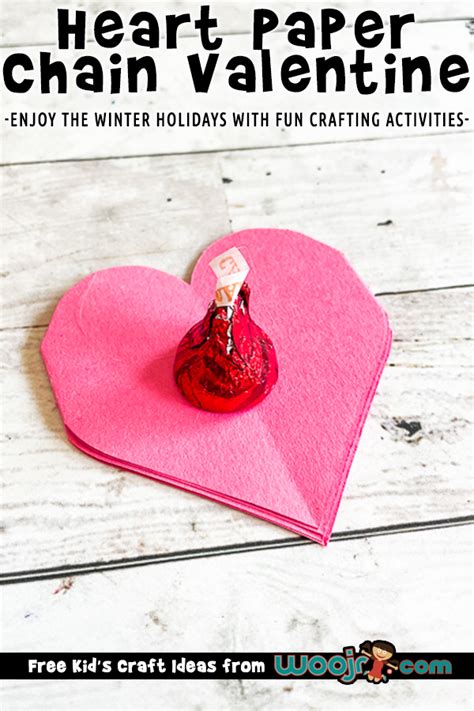 Heart Paper Chain Valentine Card | Woo! Jr. Kids Activities : Children's Publishing