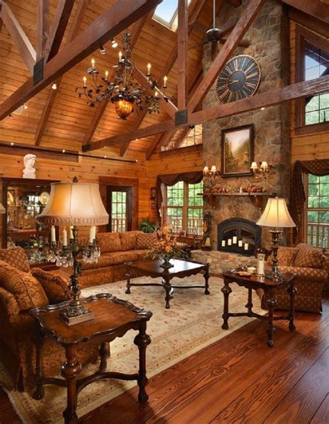 22 Luxurious Log Cabin Interiors You HAVE To See - Log Cabin Hub