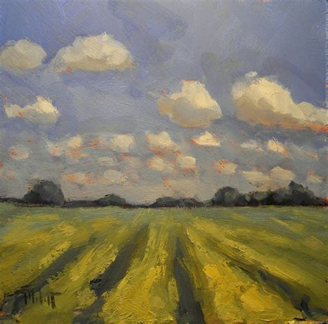 Art Painting and Prints Heidi Malott: Impressionist Landscape Green Fields Spring Summer