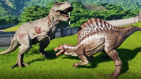 Jurassic World Evolution Gigantspinosaurus Vs T Rex Spinosaurus | Porn Sex Picture