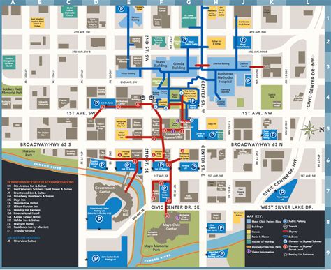 Article: Skyway and Subway Map of Rochester, Minnesota