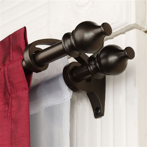 Brass Cafe Curtain Rod Brackets | Home Design Ideas