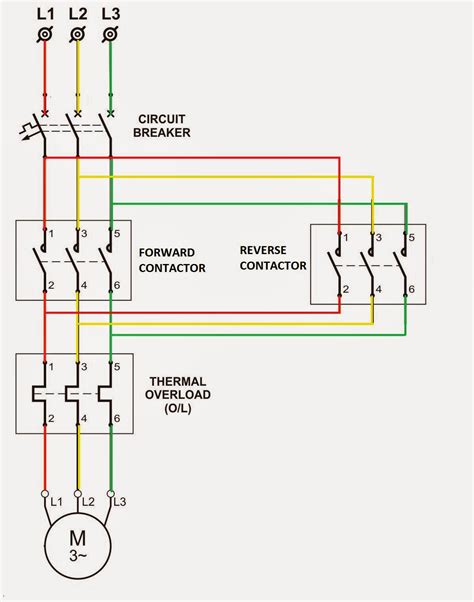 Forward Reverse Motor Starter Circuit Diagram