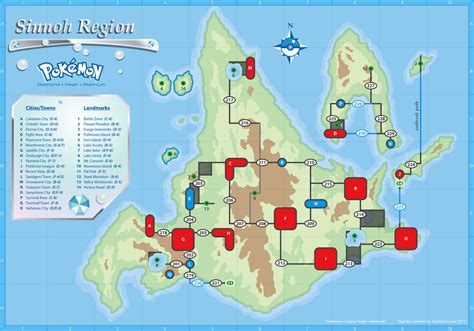 Sinnoh Map by cow41087 on DeviantArt