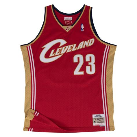 Swingman Jersey - Lebron James 23 Red/gold - Basket4Ballers