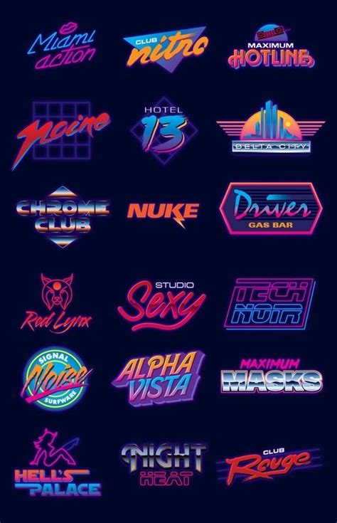 Neon logo designs : outrun | Logo design, Retro logos, Neon logo