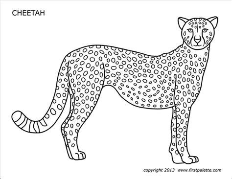 Cheetah Coloring Pages For Adults