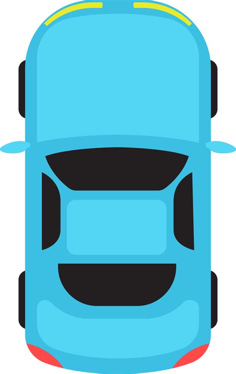 Car top view clipart design illustration 9398887 PNG