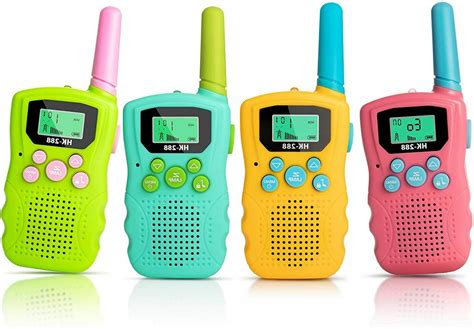 4 Pack Walkie Talkies for Kids, 22 Channels