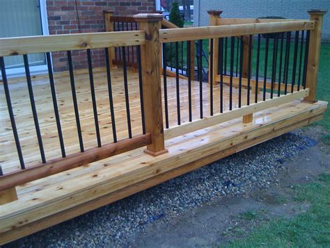 Wood And Metal Deck Railing | Home Design Ideas